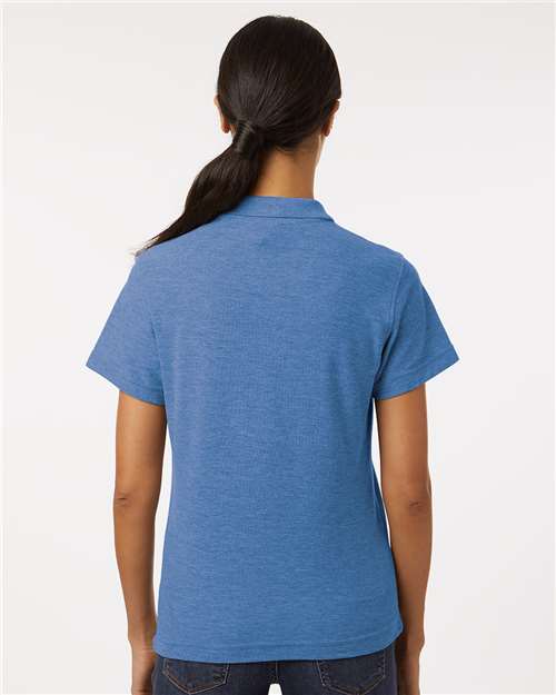 AllPro 62800L Women's Pique Polo - Heather Royal - model back
