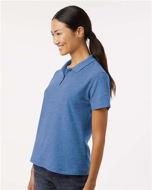 AllPro 62800L Women's Pique Polo - Heather Royal - model side