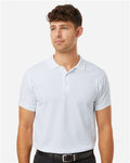 AllPro 62800T Men's Tall Pique Polo - White - model front