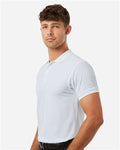 AllPro 62800T Men's Tall Pique Polo - White - model side