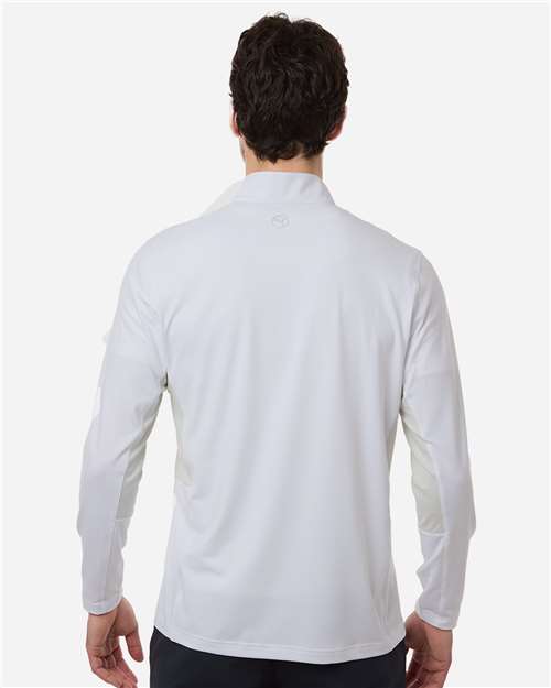 Puma Golf 628858 Men's Pure 2.0 Quarter-Zip - White Glow/ Sedate Grey - model back