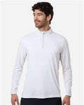 Puma Golf 628858 Men's Pure 2.0 Quarter-Zip - White Glow/ Sedate Grey - model front