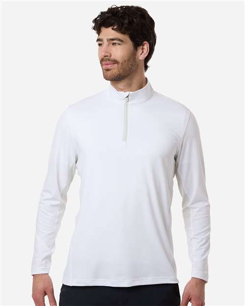 Puma Golf 628858 Men's Pure 2.0 Quarter-Zip - White Glow/ Sedate Grey - model front