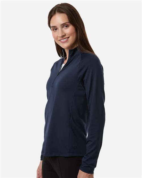 Puma Golf 629449 Women's Pure 2.0 Quarter-Zip - Deep Navy - model side