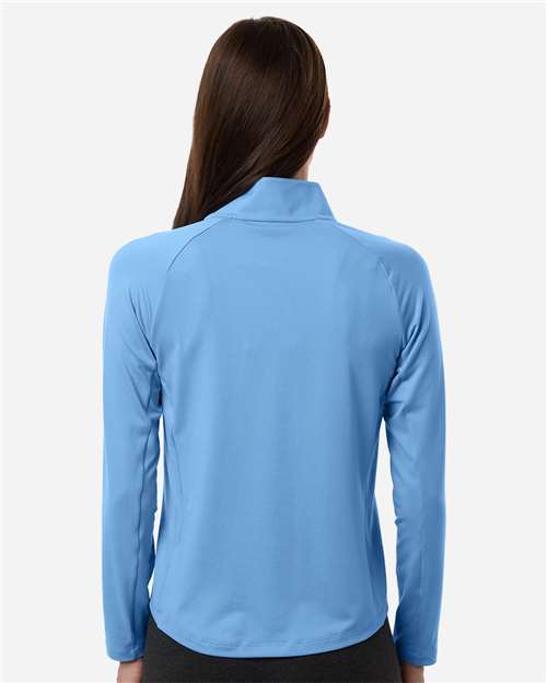 Puma Golf 629449 Women's Pure 2.0 Quarter-Zip - Team Light Blue - model back