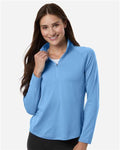 Puma Golf 629449 Women's Pure 2.0 Quarter-Zip - Team Light Blue - model front