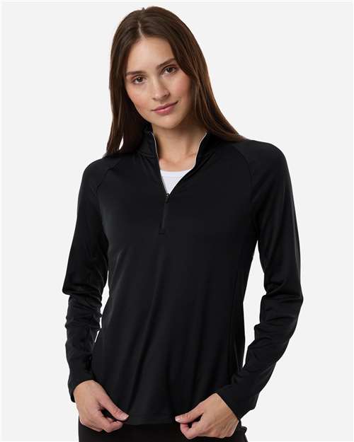 Puma Golf 629449 Women's Pure 2.0 Quarter-Zip - Puma Black - model front