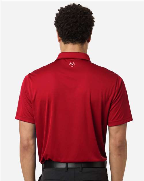 Puma Golf 629948 Men's Pure 2.0 Polo - Strong Red - model back