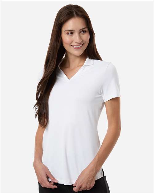 Puma Golf 631050 Women's Icon Polo 2.0 - White Glow - model front