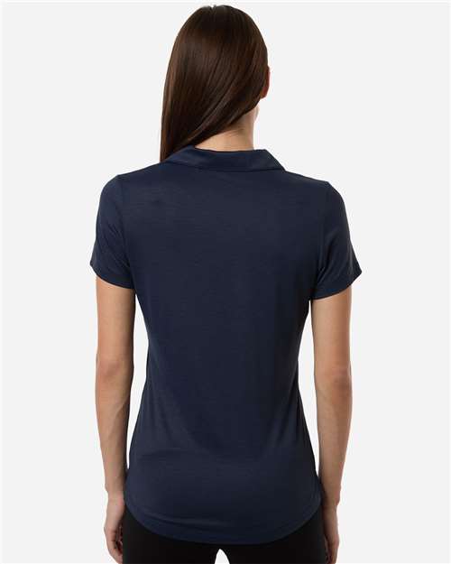 Puma Golf 631051 Womens Icon Heather Polo - Deep Navy Heather - model back