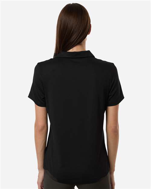 Puma Golf 631051 Womens Icon Heather Polo - Puma Black Heather - model back