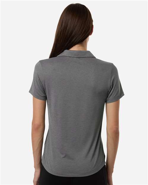 Puma Golf 631051 Womens Icon Heather Polo - Slate Sky Heather - model back