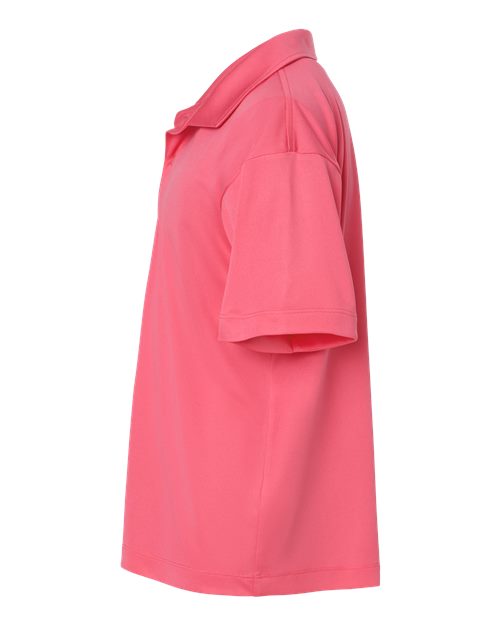 AllPro 41800Y Youth Pro-Lock Performance Polo - Bright Pink - side