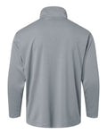 AllPro 41870Y Youth Pro-Lock Performance Quarter-Zip Pullover - Heather Steel - back