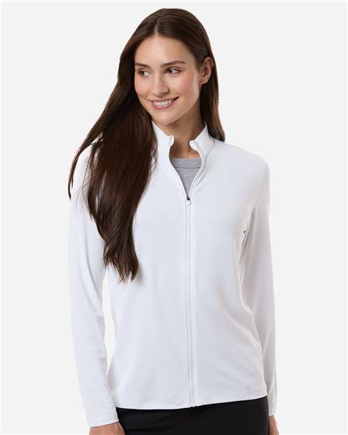 Puma Golf 631052 Women's Icon 2.0 Full-Zip - White Glow - model front