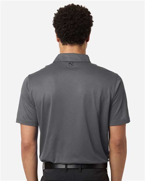 Puma Golf 631055 Men's Icon Polo 2.0 - Slate Sky - model back