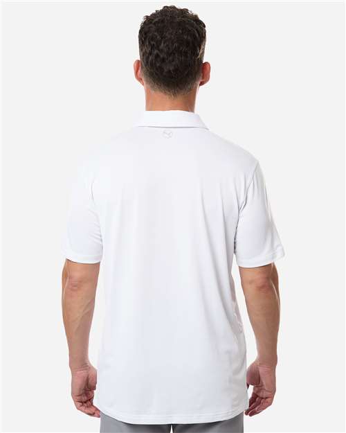 Puma Golf 631055 Men's Icon Polo 2.0 - White Glow - model back