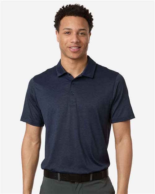 Puma Golf 631057 Men's Icon Heather Polo 2.0 - Deep Navy Heather - model front