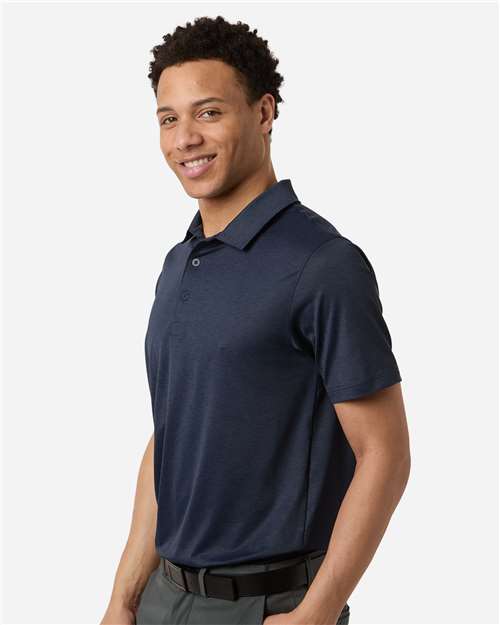 Puma Golf 631057 Men's Icon Heather Polo 2.0 - Deep Navy Heather - model side