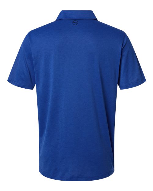 Puma Golf 631057 Men's Icon Heather Polo 2.0 - Festive Blue Heather - back