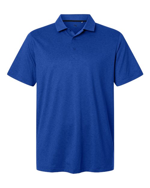 Puma Golf 631057 Men's Icon Heather Polo 2.0 - Festive Blue Heather - front