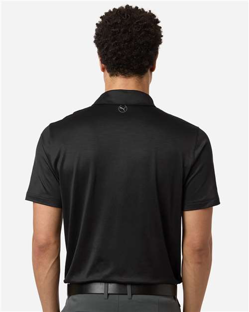 Puma Golf 631057 Men's Icon Heather Polo 2.0 - Puma Black Heather - model back