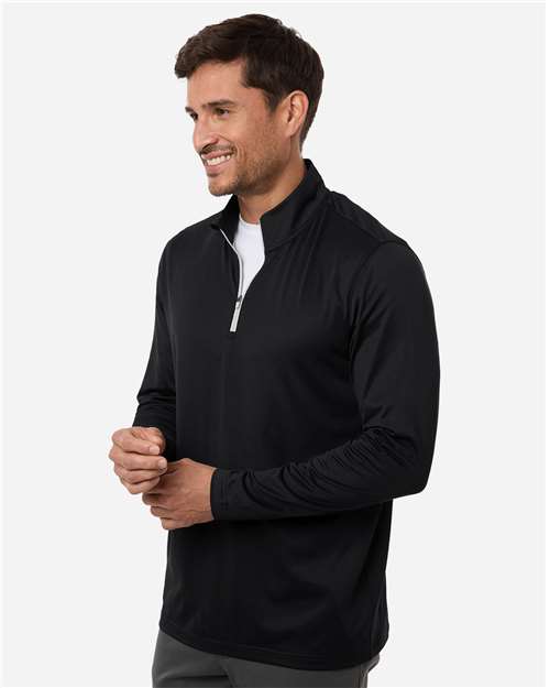 Puma Golf 631059 Men's Icon 2.0 Quarter-Zip - Puma Black - model side
