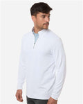 Puma Golf 631059 Men's Icon 2.0 Quarter-Zip - White Glow - model side