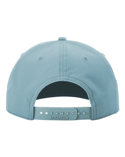 Richardson 258 Five-Panel Classic Rope Cap - Smoke Blue/ White - back