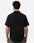 Core 365 CE520 Men's UltraUVP Shoreline Short Sleeve Staff Shirt - Black - model back