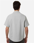 Core 365 CE520 Men's UltraUVP Shoreline Short Sleeve Staff Shirt - Platinum - model back