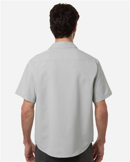 Core 365 CE520 Men's UltraUVP Shoreline Short Sleeve Staff Shirt - Platinum - model back