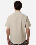 Core 365 CE520 Men's UltraUVP Shoreline Short Sleeve Staff Shirt - Stone - model back