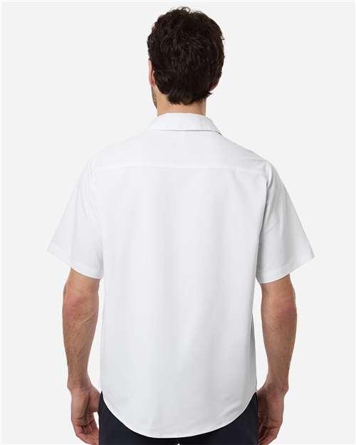 Core 365 CE520 Men's UltraUVP Shoreline Short Sleeve Staff Shirt - White - model back