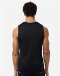 Team 365 TT115 Unisex Zone Performance Reversible Jersey - Black/ White - model back