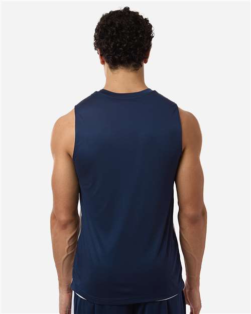 Team 365 TT115 Unisex Zone Performance Reversible Jersey - Sport Dark Navy/ White - model back