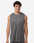 Team 365 TT115 Unisex Zone Performance Reversible Jersey - Sport Graphite/ White - model front