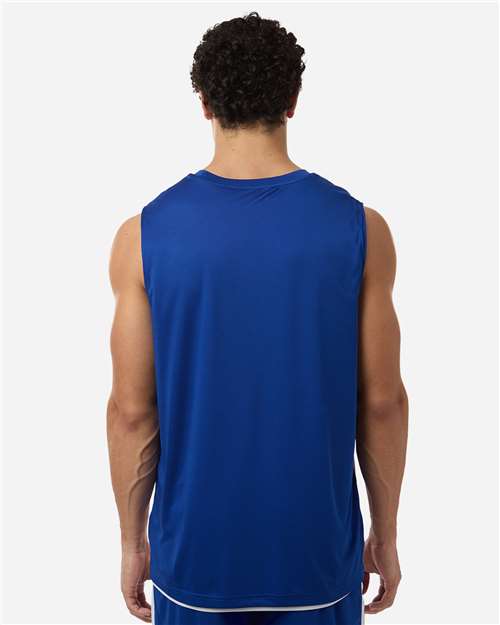 Team 365 TT115 Unisex Zone Performance Reversible Jersey - Sport Royal/ White - model back