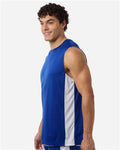 Team 365 TT115 Unisex Zone Performance Reversible Jersey - Sport Royal/ White - model side