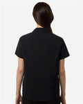 Core 365 CE520W Women's UltraUVP Shoreline Short Sleeve Staff Shirt - Black - model back