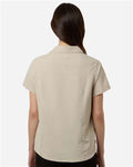 Core 365 CE520W Women's UltraUVP Shoreline Short Sleeve Staff Shirt - Stone - model back