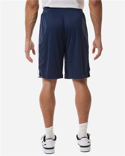 Team 365 TT115B Unisex Zone Performance Reversible Shorts - Sport Dark Navy/ White - model back