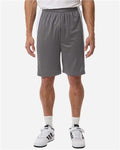 Team 365 TT115B Unisex Zone Performance Reversible Shorts - Sport Graphite/ White - model front