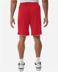 Team 365 TT115B Unisex Zone Performance Reversible Shorts - Sport Red/ White - model back