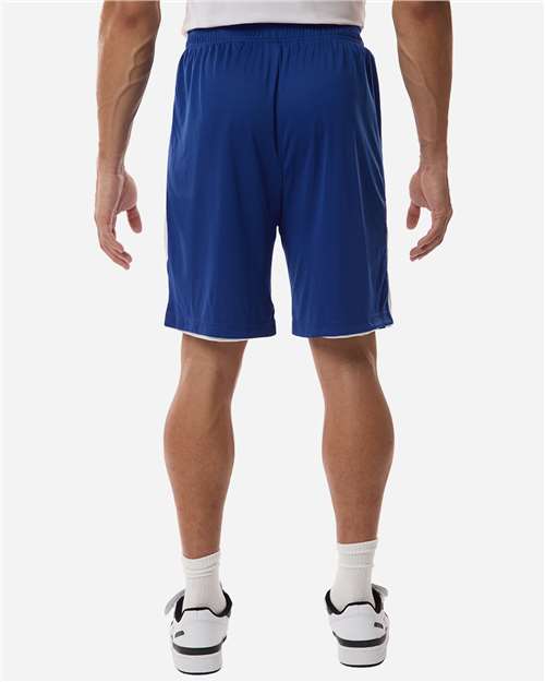 Team 365 TT115B Unisex Zone Performance Reversible Shorts - Sport Royal/ White - model back