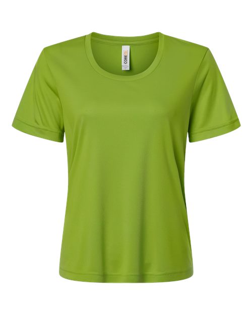 Core 365 CE10W Women's Capital Performance T-Shirt - Acid Green - front