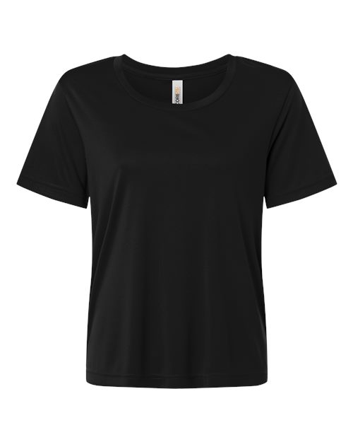 Core 365 CE10W Women's Capital Performance T-Shirt - Black - front