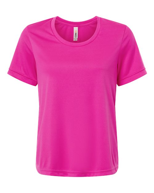 Core 365 CE10W Women's Capital Performance T-Shirt - Bright Magenta - front