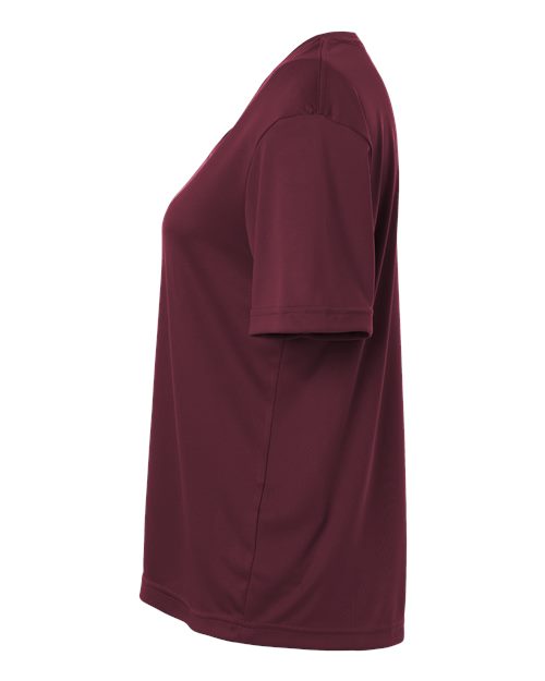 Core 365 CE10W Women's Capital Performance T-Shirt - Burgundy - side