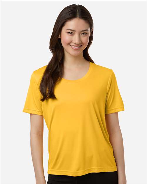 Core 365 CE10W Women's Capital Performance T-Shirt - Campus Gold - model front